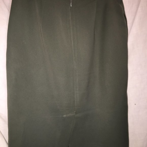 VALERIE STEVENS SUIT SKIRT JACKET GREEN SIZE 8 - Picture 3 of 7